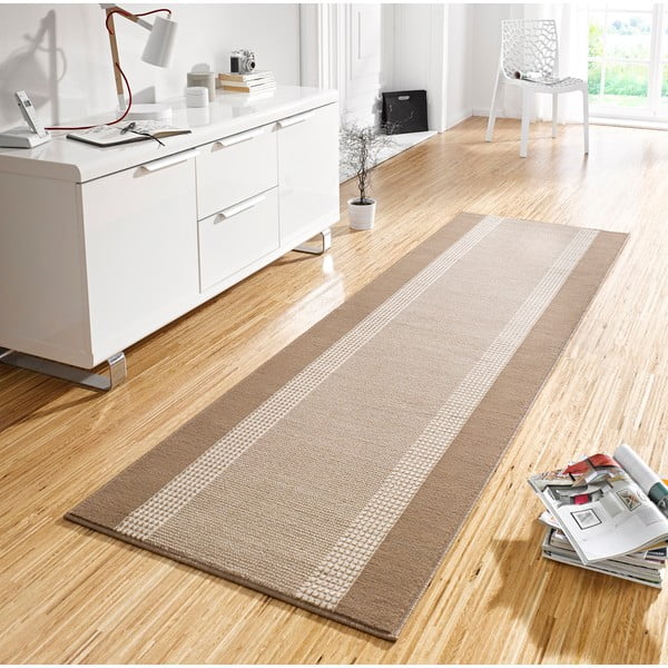 Béžovo-hnědý běhoun Hanse Home Basic, 80 x 300 cm-image-1