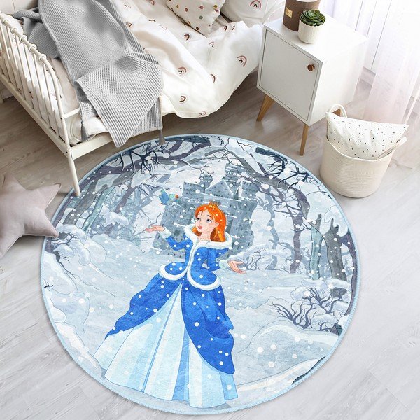 Modrý dětský koberec ø 100 cm Comfort – Mila Home-image-3