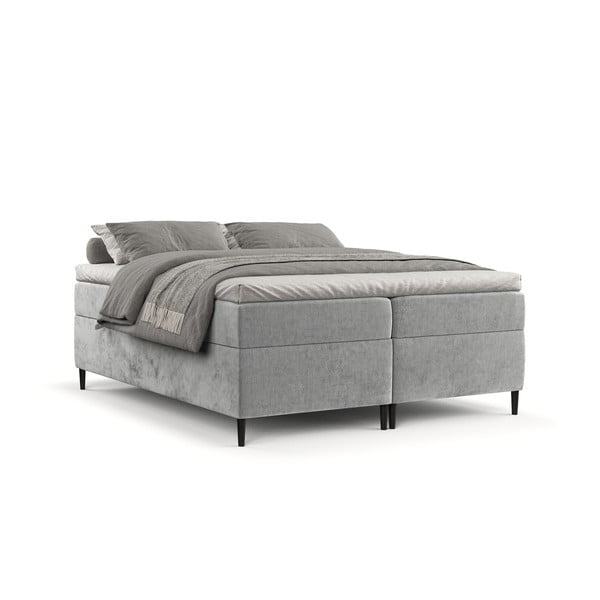 Šedá boxspring postel s úložným prostorem 180x200 cm Araya – Maison de Rêve-image-2