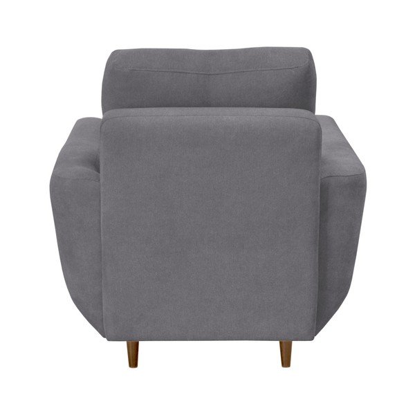 Šedé křeslo se světlými nohami Mazzini Sofas Flower-image-4