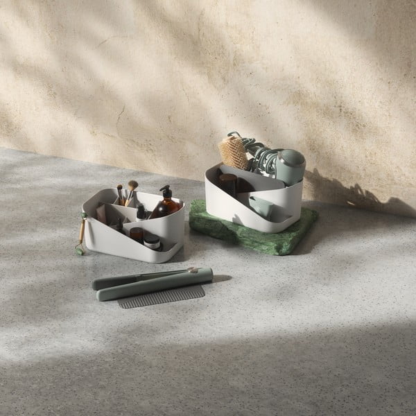 Bílý plastový koupelnový organizér na kosmetiku Glam – Umbra-image-4