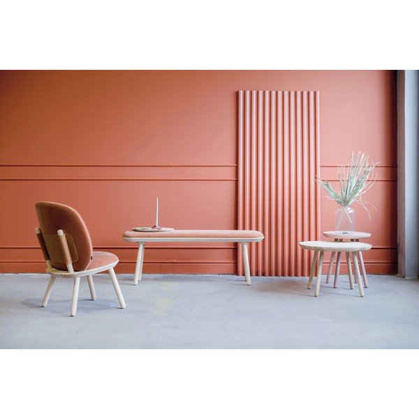 Oranžová sametová lavice EMKO Naïve, 140 cm-image-4