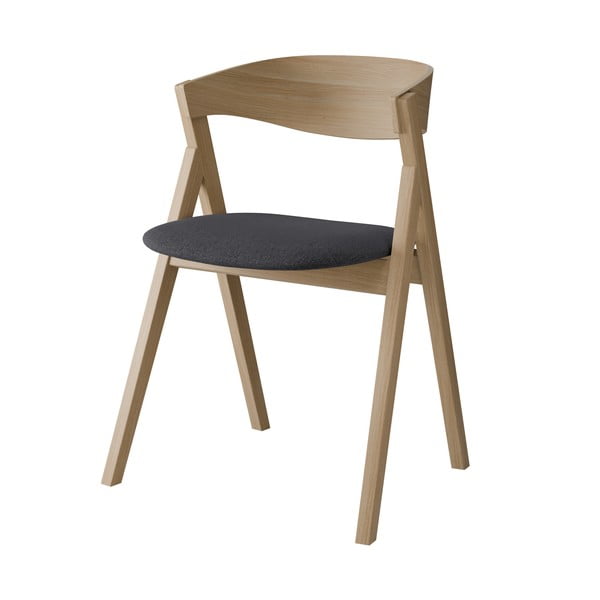 Jídelní židle z dubového dřeva v tmavě šedo-přírodní barvě City – Hammel Furniture