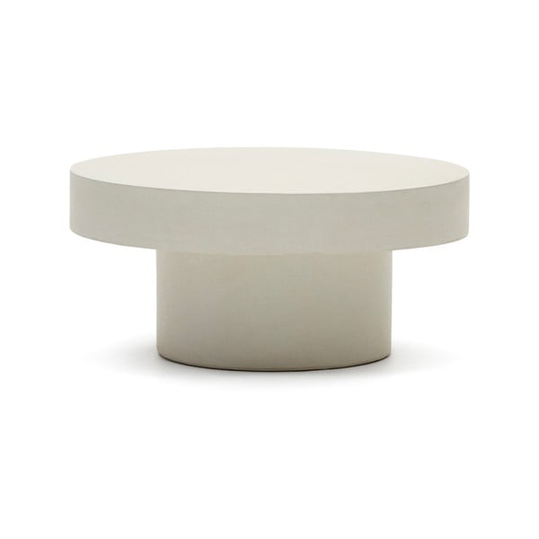 Betonový kulatý zahradní odkládací stolek ø 66 cm Aiguablava – Kave Home-image-2