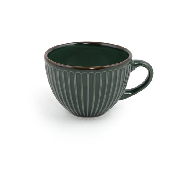 Tmavě zelené keramické šálky v sadě 6 ks 0.21 l – Hermia-image-3