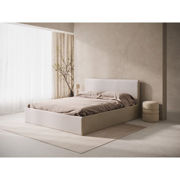 Béžové čalouněné čelo postele 170,5x100 cm Remo – Micadoni -image-1