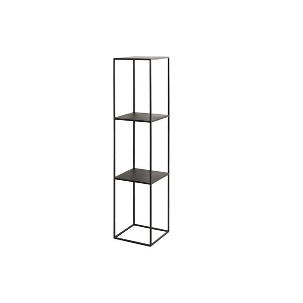 Černá kovová knihovna CustomForm Tensio, výška 140 cm