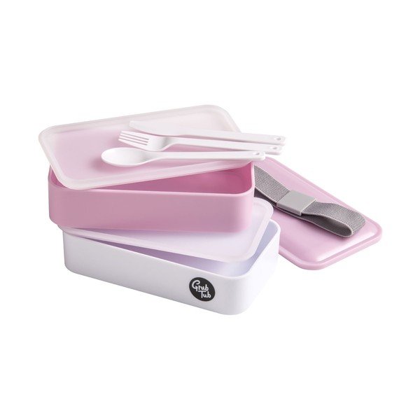 Světle růžový svačinový box Premier Housewares, 12 x 10 cm-image-1