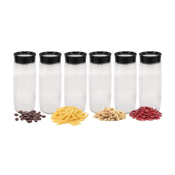 Skleněné dózy na potraviny v sadě 6 ks – Hermia-image-2