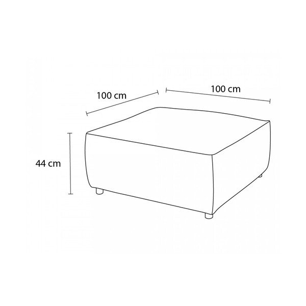 Manšestrová podnožka v cihlové barvě Nihad modular – Bobochic Paris-image-4