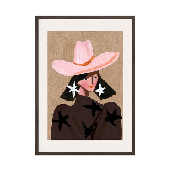 Tištěný obraz s rámem 50x70 cm Cowgirl – Styler