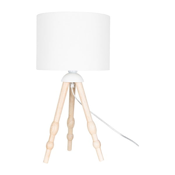 Bílá stolní lampa Globen Lighting Anastasia, ø 25 cm