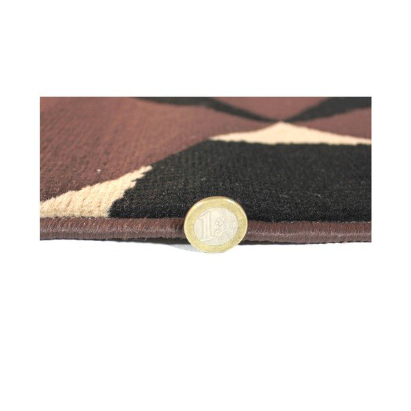 Tmavě hnědý koberec Flair Rugs Carnaby Chocolate, 60 x 110 cm-image-3
