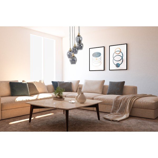 Závěsné svítidlo se skleněným stínidlem ø 15 cm Marlo – Squid Lighting-image-1