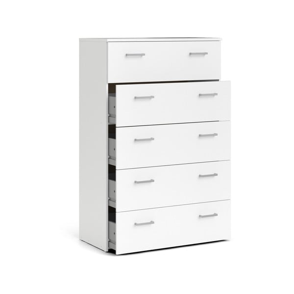 Bílá vysoká komoda 74x115 cm Space – Tvilum-image-4