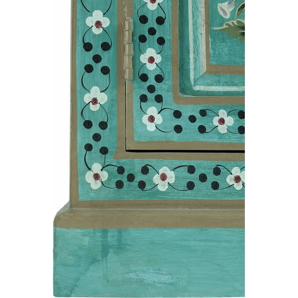 Zelená skříňka z mangového dřeva 87x152x38 cm Prem – Støraa-image-4