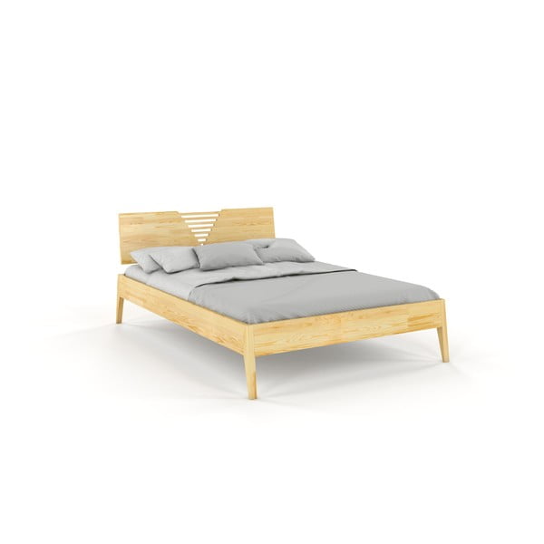 Dvoulůžková postel z borovicového dřeva Skandica Visby Wolomin, 160 x 200 cm