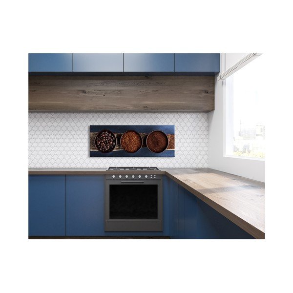 Obraz Styler Glas Kitchen Brown Bowls, 30 x 80 cm-image-2