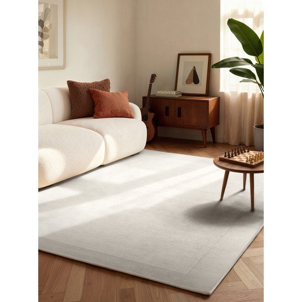 Krémový ručně tkaný koberec s příměsí vlny 120x180 cm Kari – Villeroy&Boch-image-1