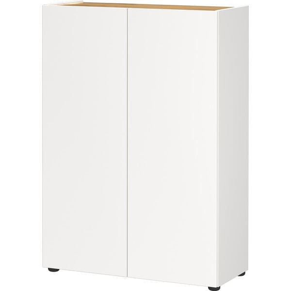 Bílá skříňka v dekoru dubu 74x105x33 cm Alviano – Germania