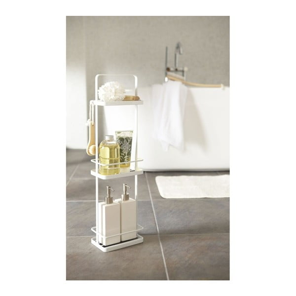 Bílý stojan do koupelny s 3 policemi YAMAZAKI Takamtsu-image-1