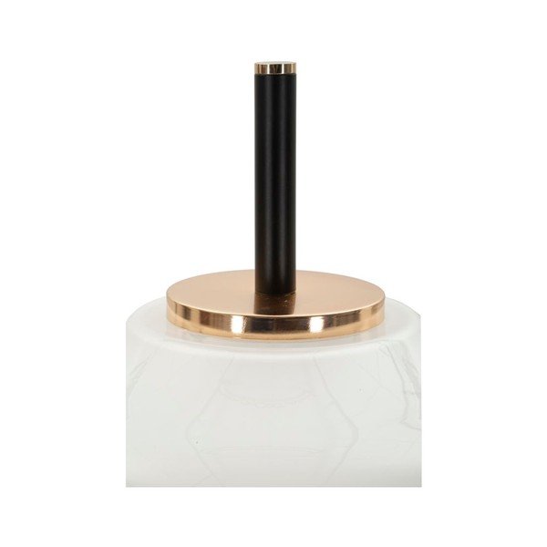 Bílá/černá stojací lampa se skleněným stínidlem (výška 168 cm) Vintage – Mauro Ferretti-image-4