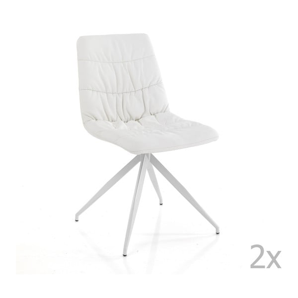 Sada 2 bílých jídelních židlí Tomasucci Chiara