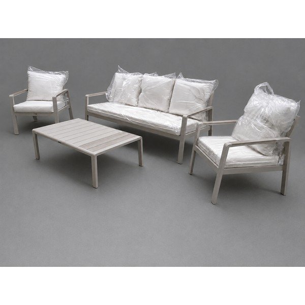 Béžový hliníkový zahradní lounge set pro 5 osob Elna - II. jakost – Bizzotto-image-2