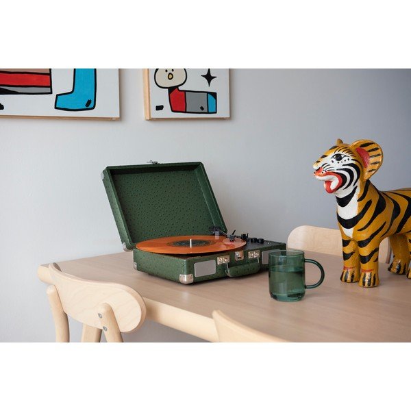 Tmavě zelený gramofon Crosley Plus Ostrich-image-1