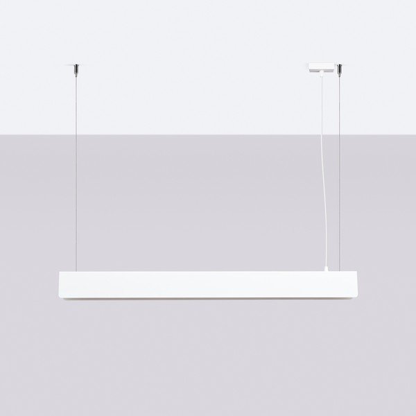 Bílé kovové LED závěsné svítidlo Nebula – Sollux-image-2