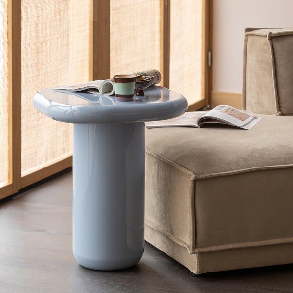 Lesklý odkládací stolek 50x50 cm Zava – WOOOD-image-1