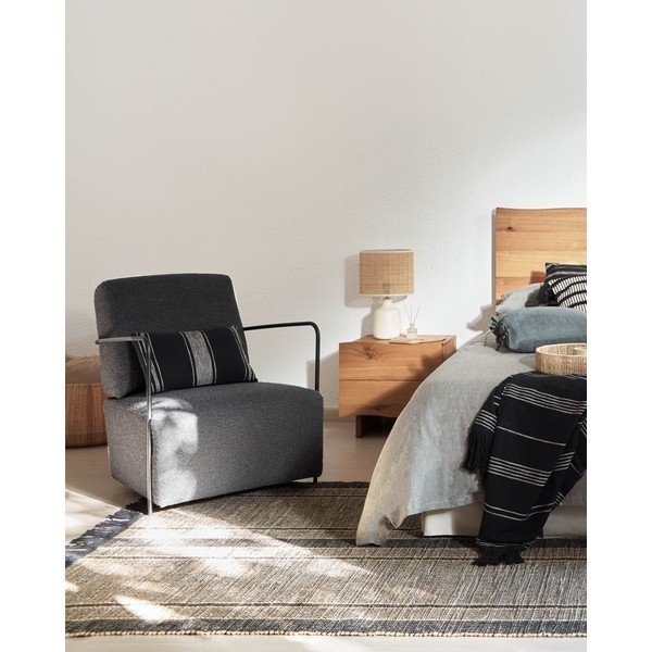 Černé křeslo Gamer - Kave Home-image-1