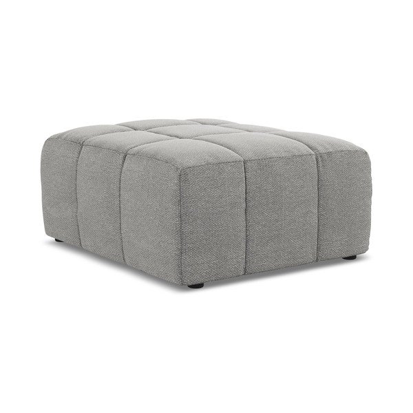 Šedá podnožka z textilie bouclé Aloha – Makamii-image-3