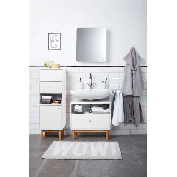 Bílá vysoká závěsná koupelnová skříňka 40x100 cm Color Bath – Tom Tailor-image-1