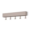Taupe kovový nástěnný věšák s poličkou 52 cm Dax Play – Spinder Design