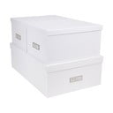 Sada 3 bílých úložných krabic Bigso Box of Sweden Inge