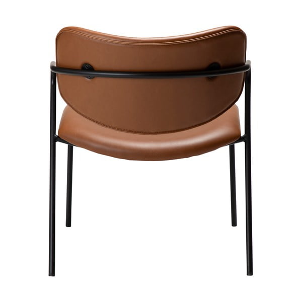 Koňakově hnědé křeslo z imitace kůže Zed – DAN-FORM Denmark-image-4