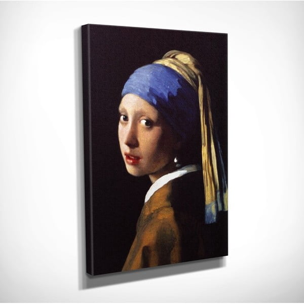 Nástěnná reprodukce na plátně Johannes Vermeer The Girl with Pearl, 30 x 40 cm-image-3