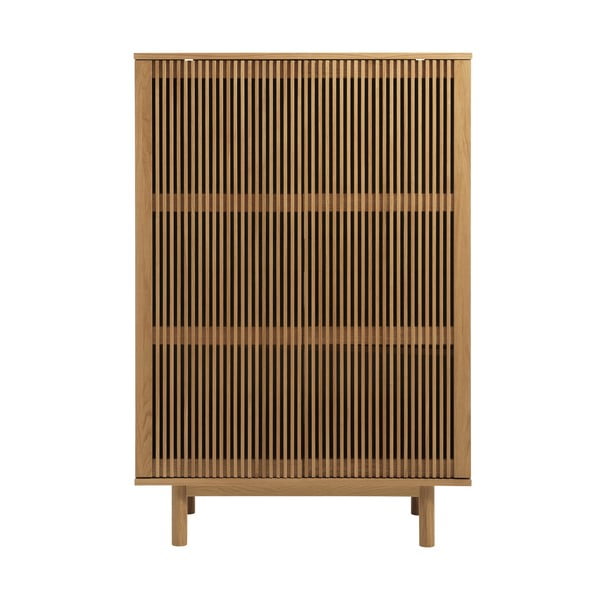 Skříňka v dekoru dubu v přírodní barvě 95x140 cm Tiber – Unique Furniture