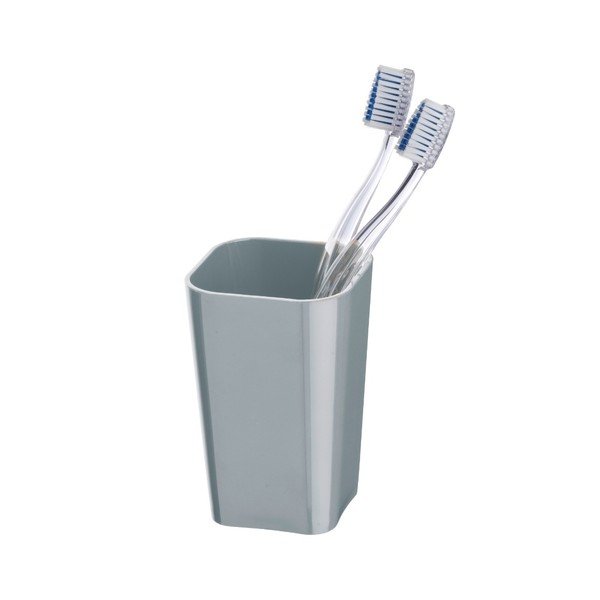 Šedý kelímek na kartáčky Wenko Candy-image-1