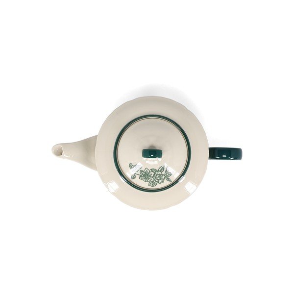 Zelená/slonovinová porcelánová konvice na čaj 920 ml Cyril – S|P Collection-image-3