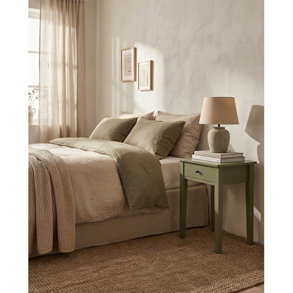 Zelený matný noční stolek Bart – Marckeric-image-1