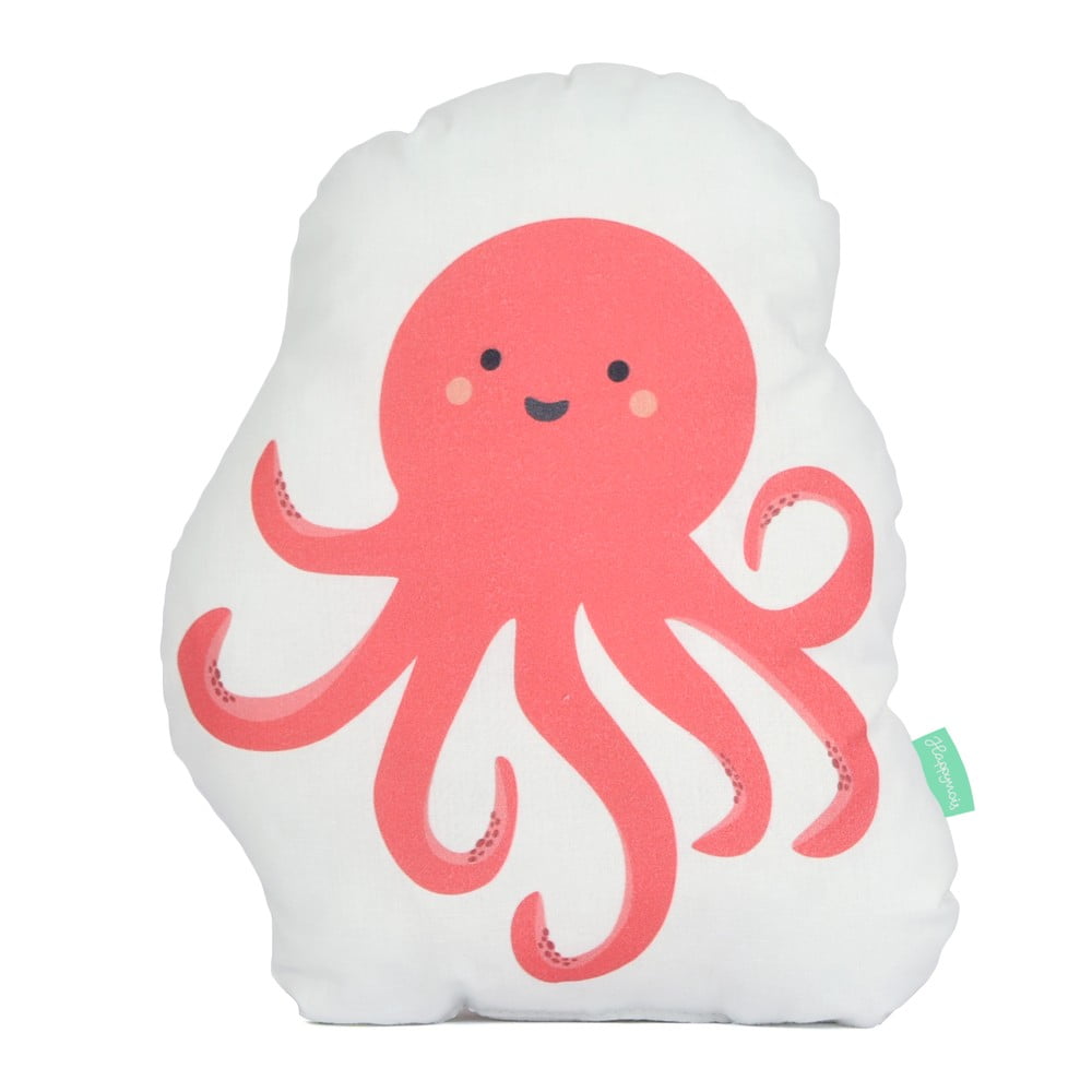Polštářek z čisté bavlny Happynois Octopus, 40 x 30 cm