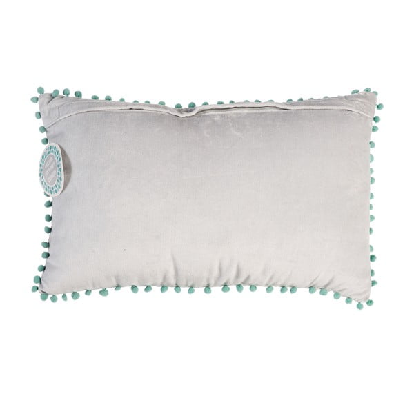 Bílý dekorační polštář 50x33 cm Pom Pom – Rex London-image-1