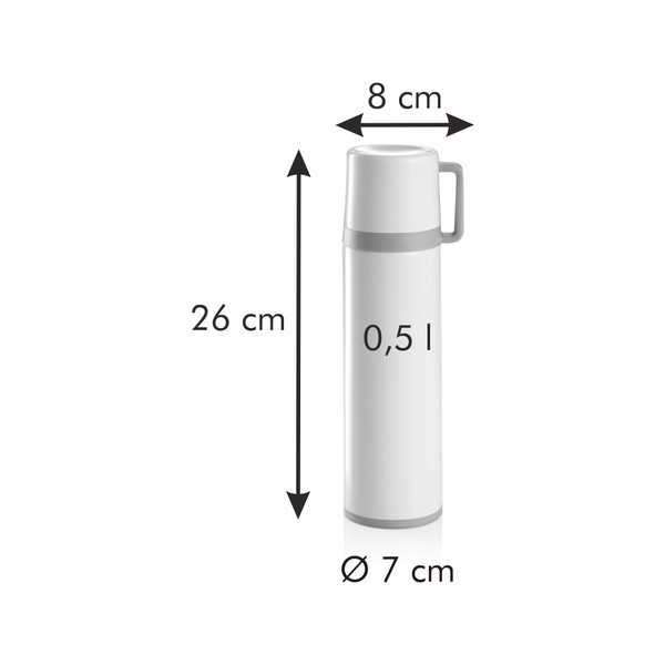 Béžová termoska s hrnkem 0.5 l Constant – Tescoma-image-4