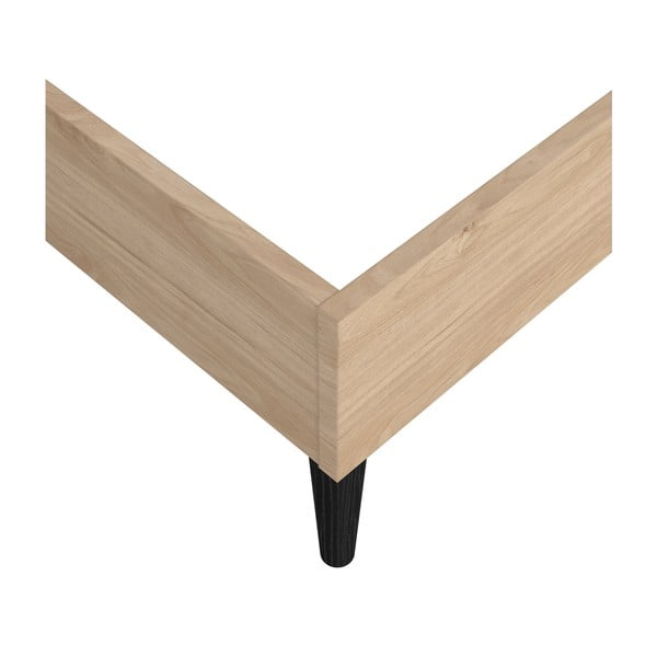 Dvoulůžková postel bez roštu v přírodní barvě 160x200 cm Ry – Tvilum-image-3