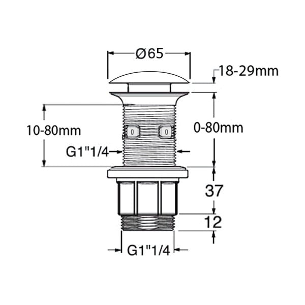 Umyvadlová výpusť – Sapho-image-1