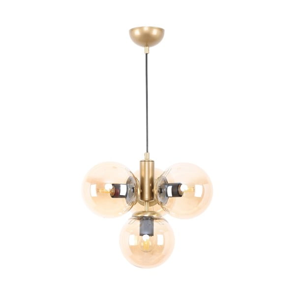Závěsné svítidlo se skleněným stínidlem ve žluto-zlaté barvě ø 15 cm Hector – Squid Lighting