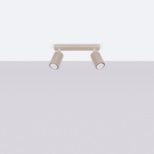 Taupe kovové bodové svítidlo 6,5x30 cm Gleam – Sollux-image-2