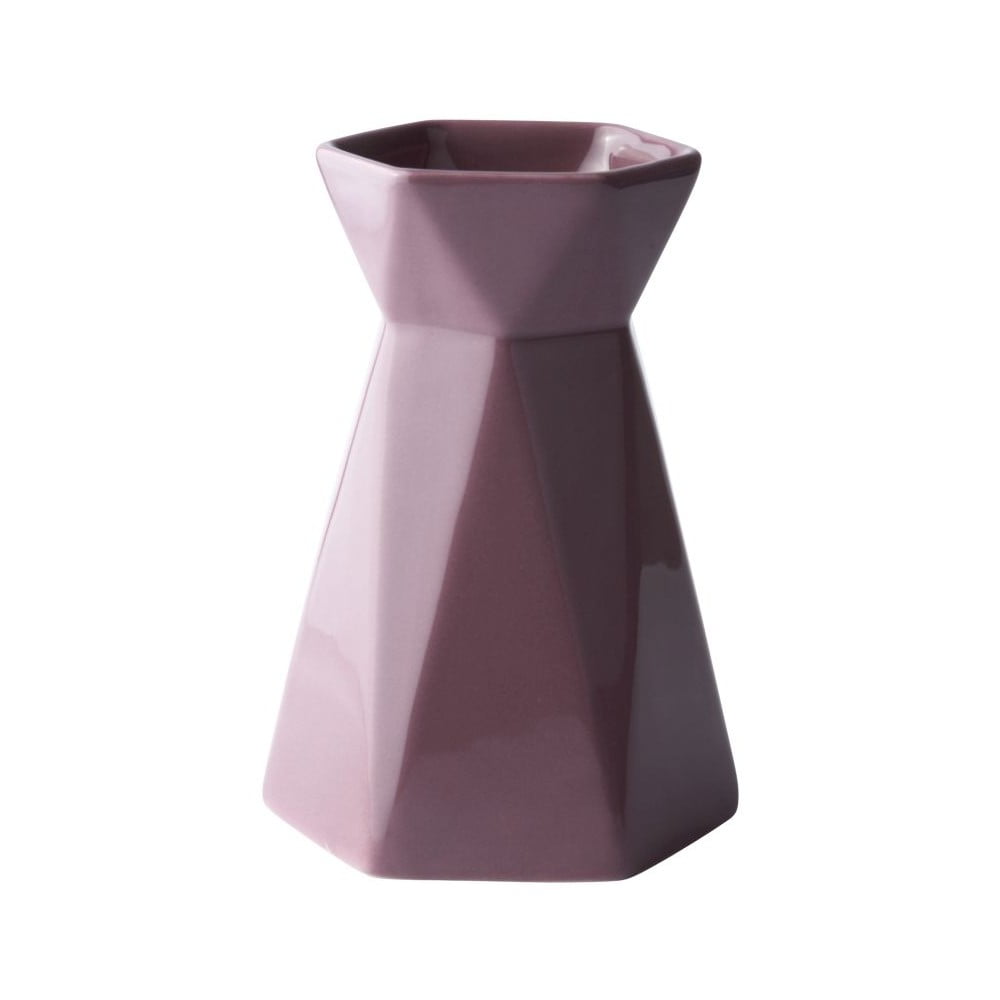 Váza Geometric Plum,18x12 cm